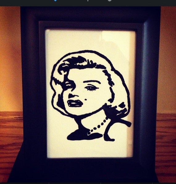 Marilyn Monroe Painted picture frame