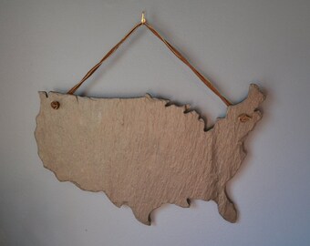 USA Slate Wall Hanging -United States Map Hanging