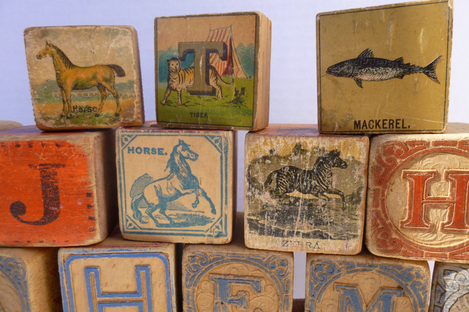 Vintage Children's Building Blocks