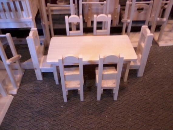 18 doll table and chairs