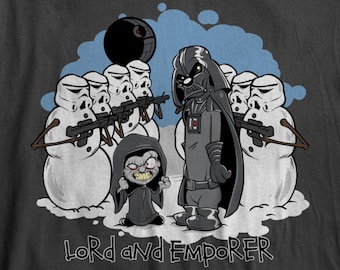 Lord And Emperor - SD1089 - Star Wars Calvin and Hobbes Parody T-shirt