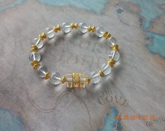 Beautiful Quartz Om Mani Padme Hum Bracelet