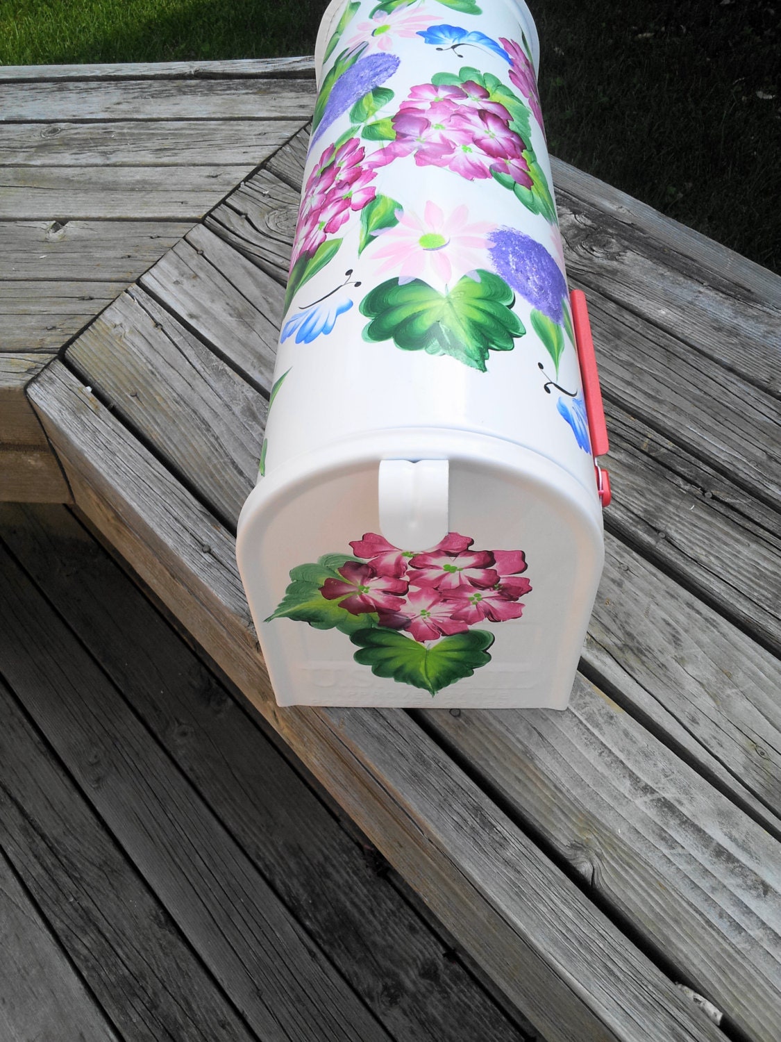 Hand Painted Mailbox Rural Style