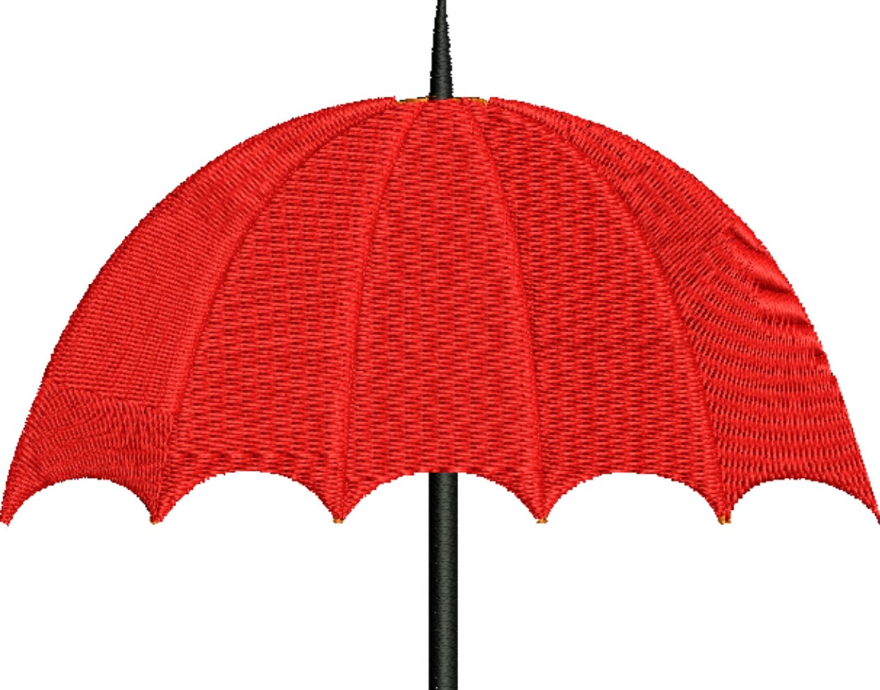 umbrella Embroidery Design