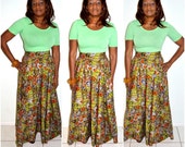Items similar to African High Waist Made Pencil Skirt. on Etsy