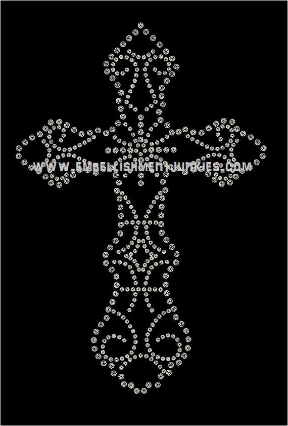 Cross Instant Download Rhinestone Template by AbsoluteBlingbyEJ