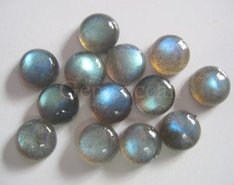 Lot of Stunning 25 Pieces Labradorite Cabochon 4 mm Round Loose Gemstone Calibrated