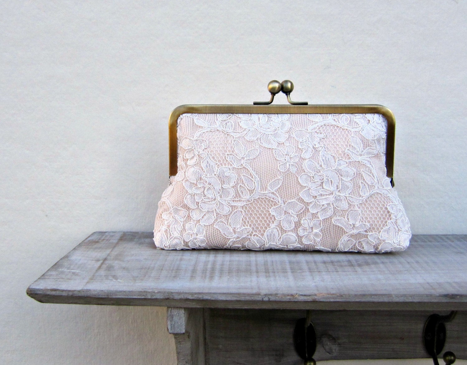 Black on Nude clutch main image 0