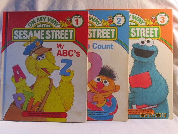 Vintage 1989 On My Way with Sesame Street by TreasureTrek on Etsy