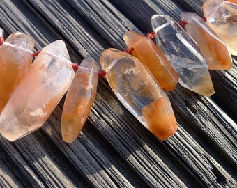 Red Hematoid Quartz unshaped beads (ETB00708)