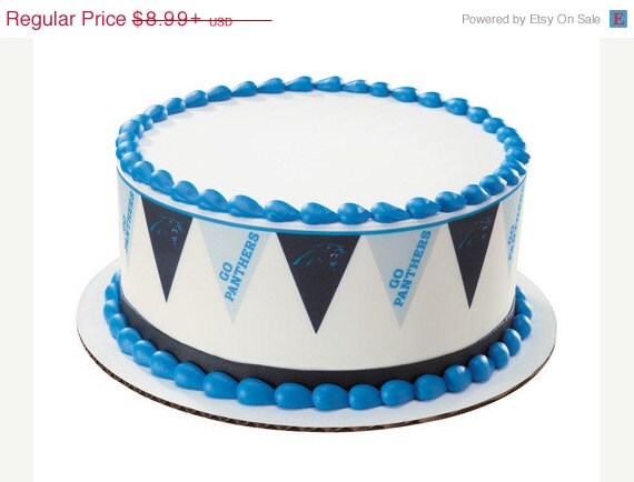 SUMMER SALE NFL-Pennant-Panthers- Borders Edible Image Cake Topper Il_570xn