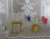 Nail/ Cuticle Moisturizing oil in 1 /2 oz glass or 1/8 oz plastic nail polish bottles scented or unscented