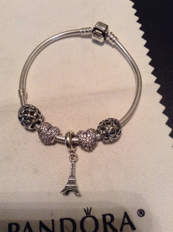 Authentic Pandora Bracelet Made With 925 Sterling Silver Beads