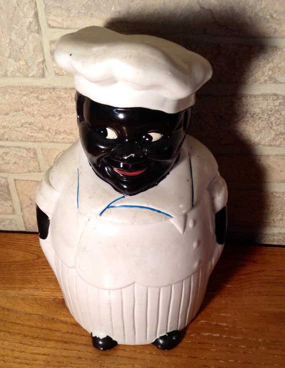 Sale Vintage Black Americana Chef Cookie Jar