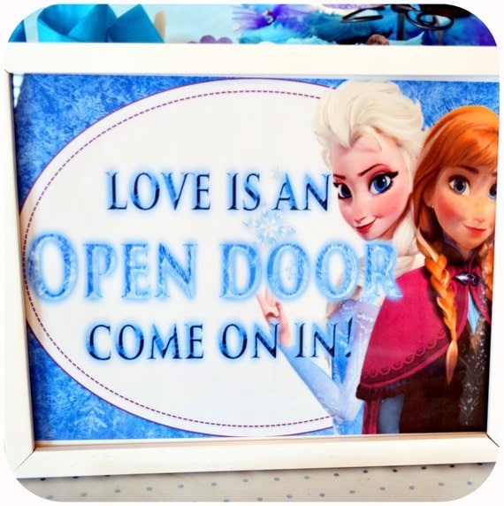 Disney FROZEN Birthday Party Signs- Printable Il_570xn