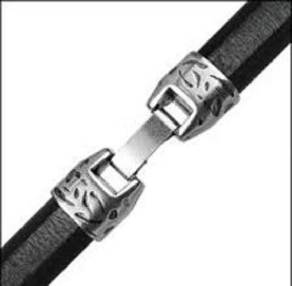 Dots clasp regaliz leather, bracelet clasp, leather supplies