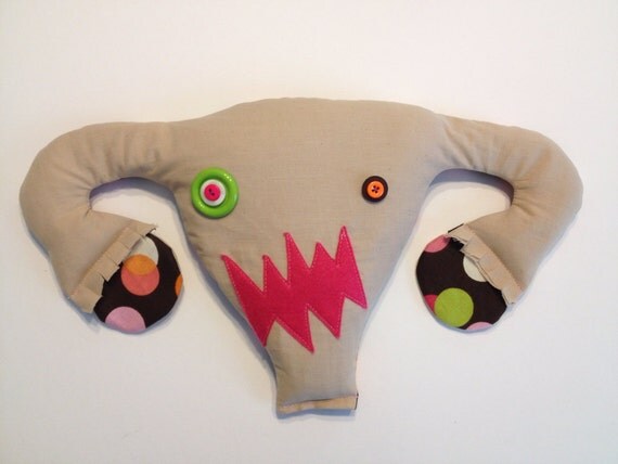 angry uterus plush