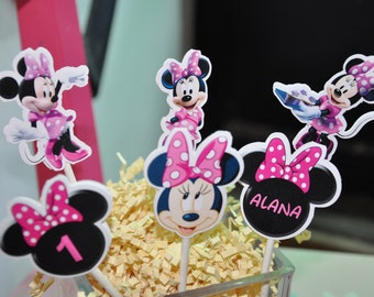 Minnie Mouse Cupcake Toppers
