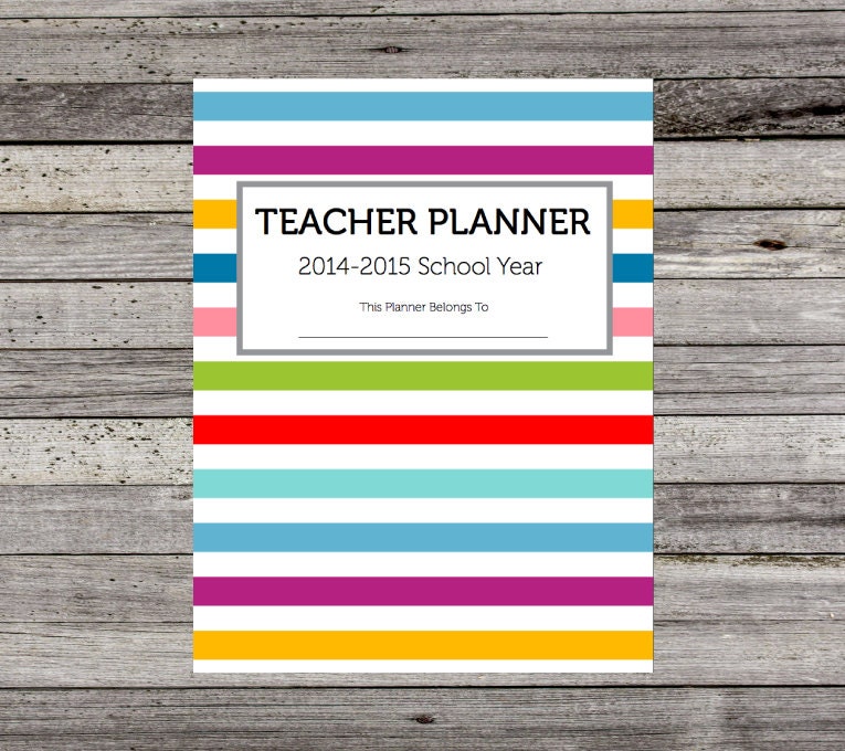 2014 2015 Teacher Planner PDF Printable By SimplifiedTeaching