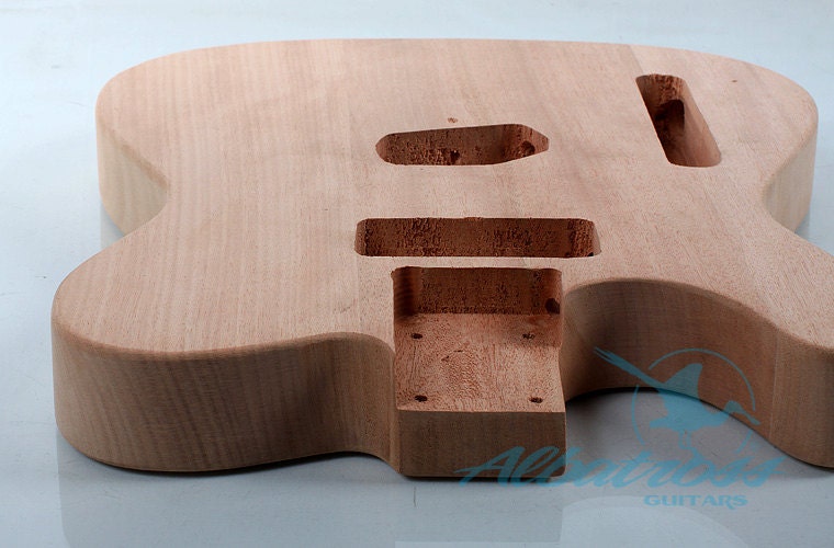 DIY Left Handed Guitar Kit Bolt On Neck Solid Mahogany Body