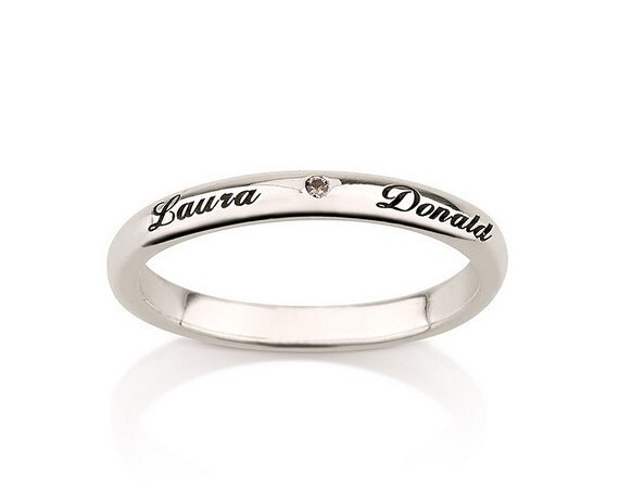 Purity Ring, 925 Sterling Silver Engraved Promise Ring, Couples Ring ...