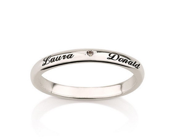 Purity Ring, 925 Sterling Silver Engraved Promise Ring, Couples Ring ...