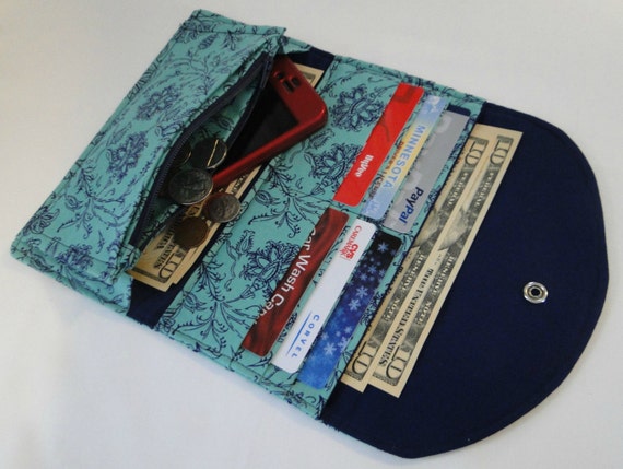 Womens Fabric Wallet Wallet Credit Card Holder Womens