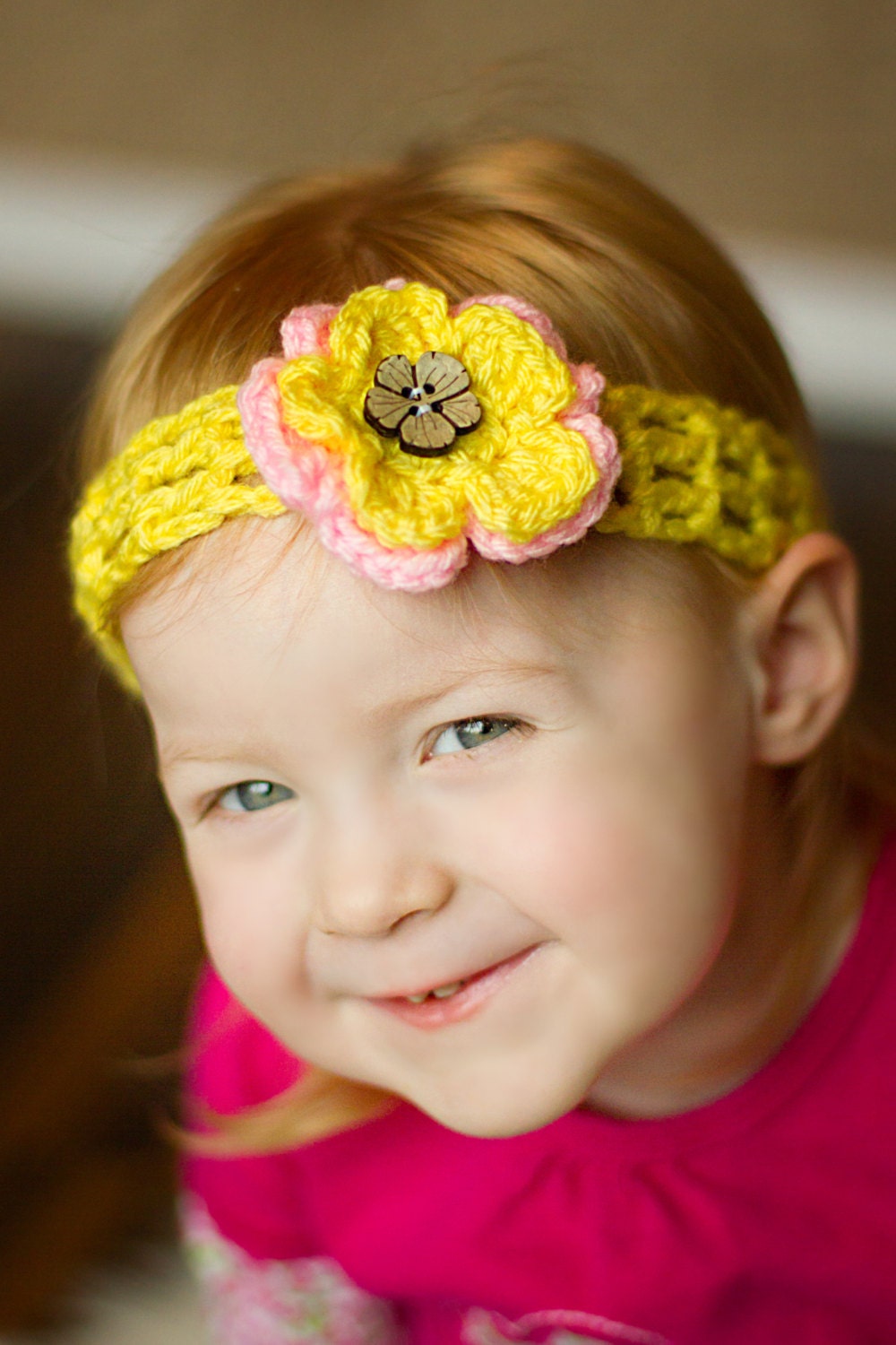 Cute Yellow Baby Headband by SweetSugarSpiced on Etsy