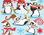 80% OFF Penguin clipart, vector graphics, commercial use, digital clipart, instant download - AMB-307 Il_170x135