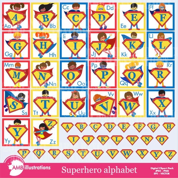 superhero alphabet superhero alphabet printable