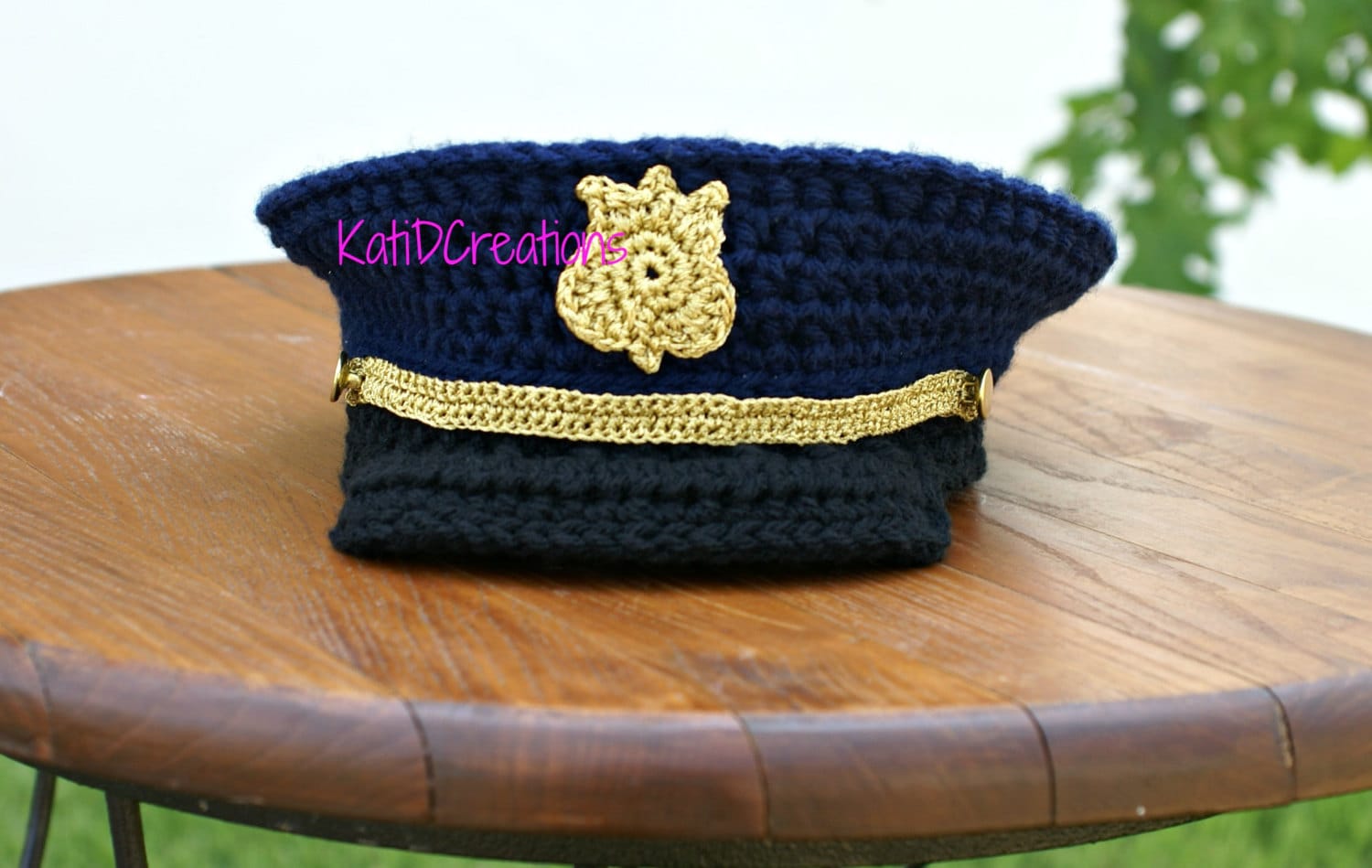 FREE Pattern 6-12months Military Hat Military Dress Hat