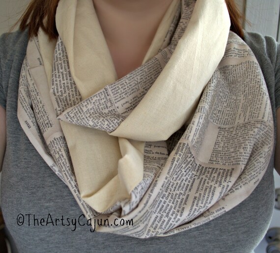 Monogrammable Dictionary Infinity Scarf, Only store to offer these!