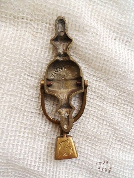 Unique Small Vintage Brass Door Knocker With By Orphanedtreasure