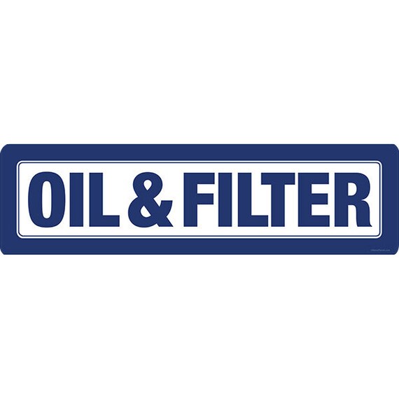 Ford oil filter decal #7