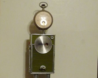 Radio Jade Found Object Recycled Art AssemblageSculpture Robot