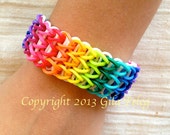 Items similar to Rainbow Loom friendship bracelet rubber bands ...