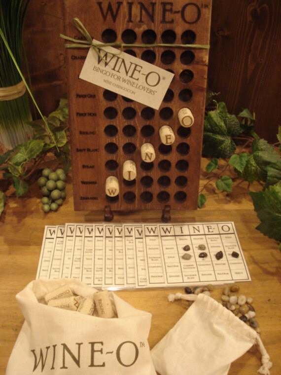 WINE-O® Bingo for Wine Lovers® a unique wine game and