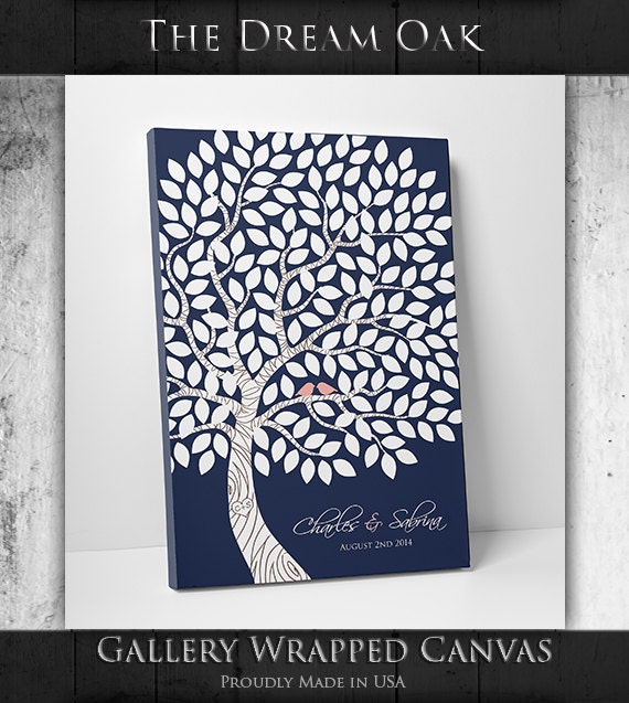 Guest Book Alternative // Guest Book Tree // Canvas or Matte Print // Fits 55-150 Signatures 16x20 Inches // FREE SHIPPING by WeddingTreePrints