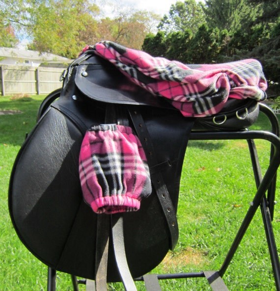 Fleece English Saddle Slip Cover and Matching Cozy Style Stirrup covers