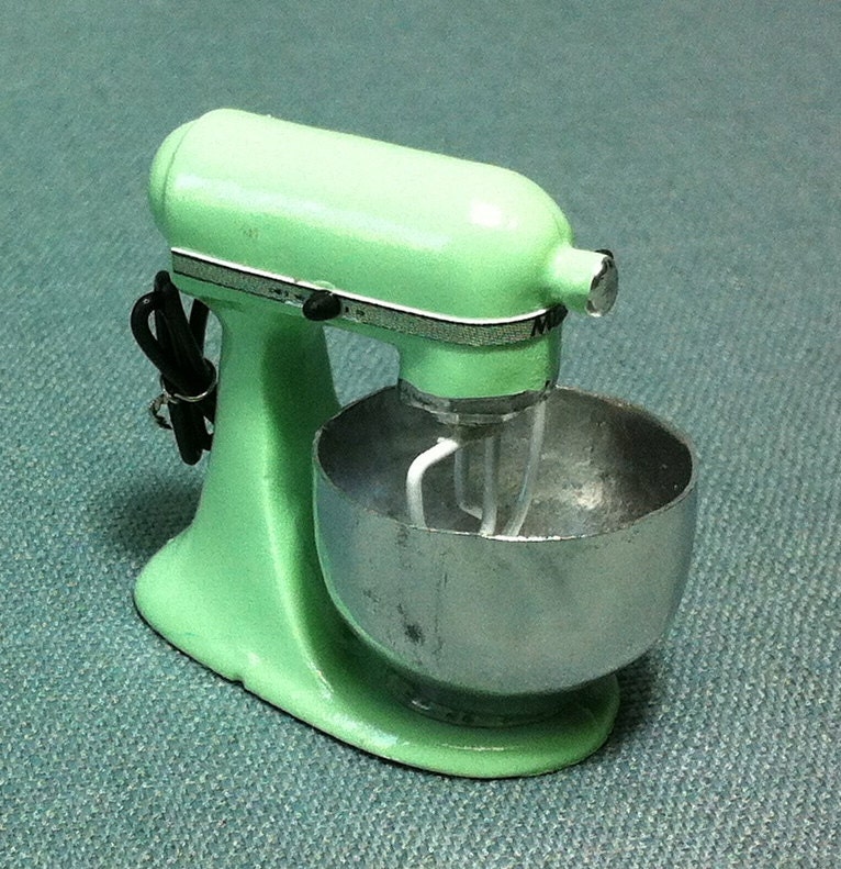 Kitchen Aid Mixer Miniature Pastel Green Kitchenware Supplies