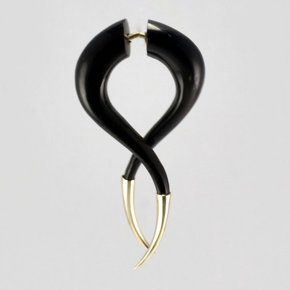 Fake Gauges Sterling Silver Tipped Helix by