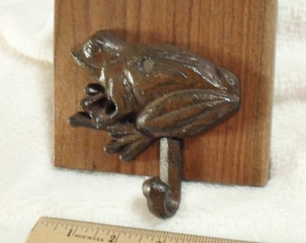 cast iron frog key holder