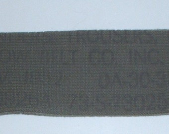 US Army M-1950 trouser suspenders Krasnow Belt Co 1952; New Old Stock