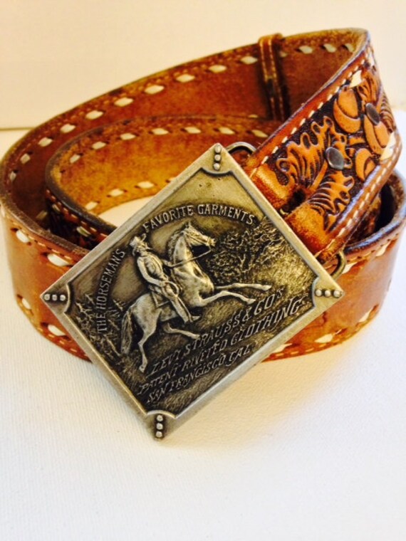 Vintage Brass Levi Strauss & Co's Belt Buckle by BobbyBootleggers