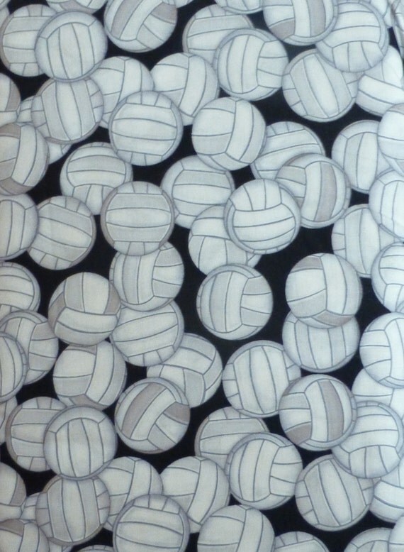 Cotton Fabric Sports Volleyball Pretty Sporty By