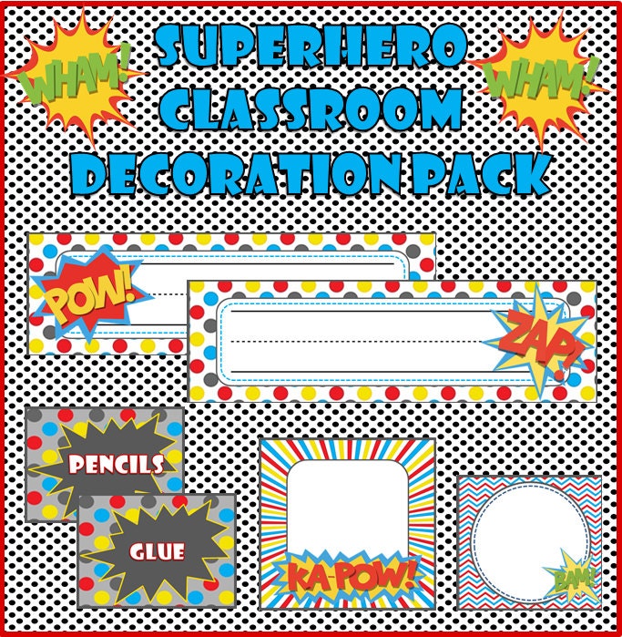Superhero Classroom Decoration Pack