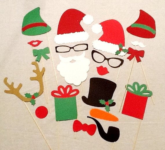 Christmas Photo Booth Props 20pc Christmas by PimpYourParty