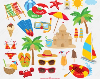 Beach Digital Clipart