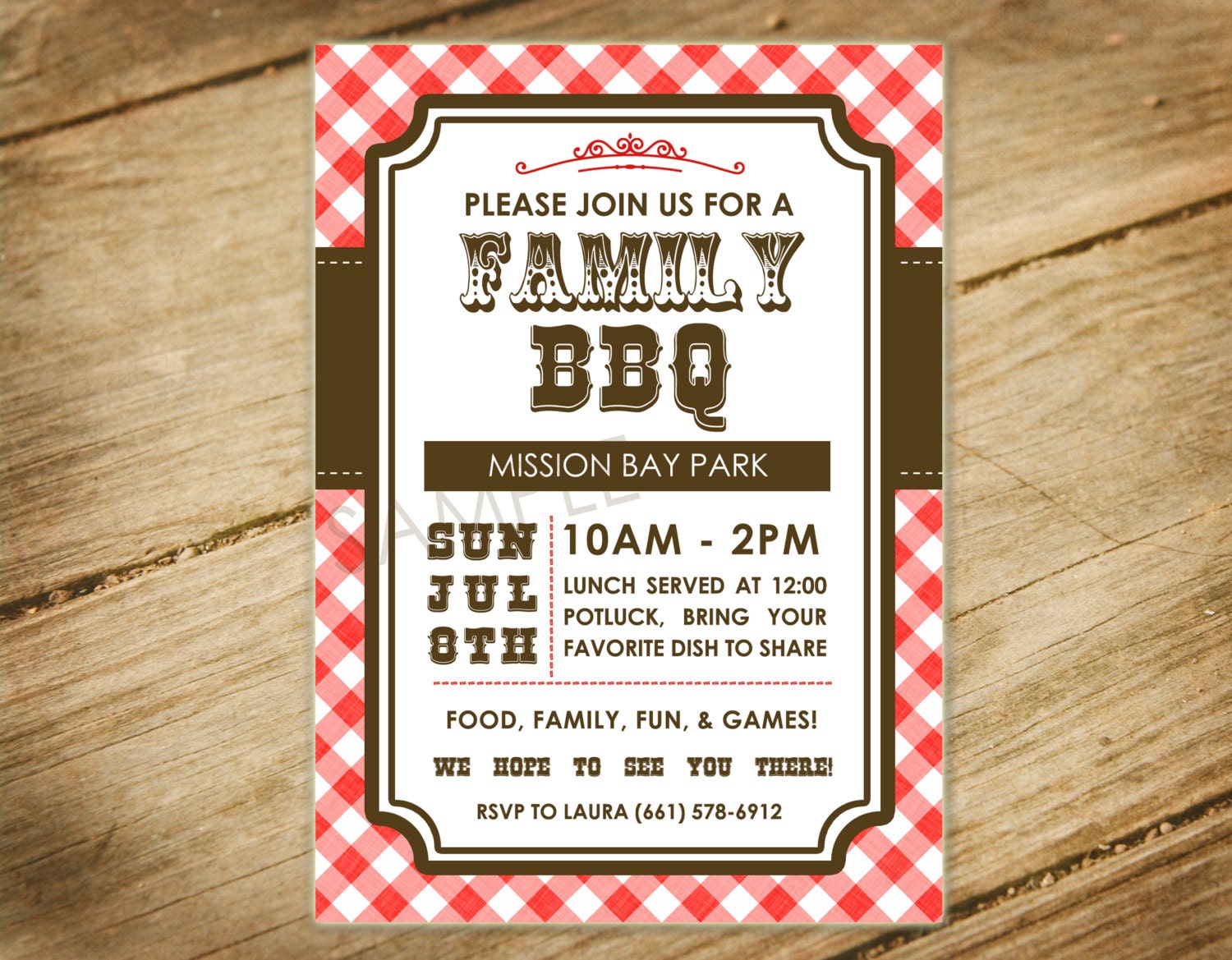 Bbq Themed Invitations 5