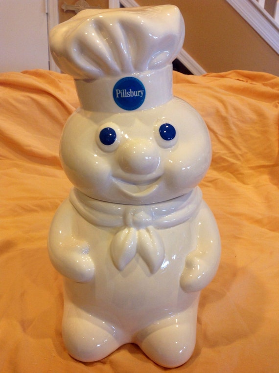 Pillsbury Dough Boy Poppin' Fresh Cookie Jar 1988